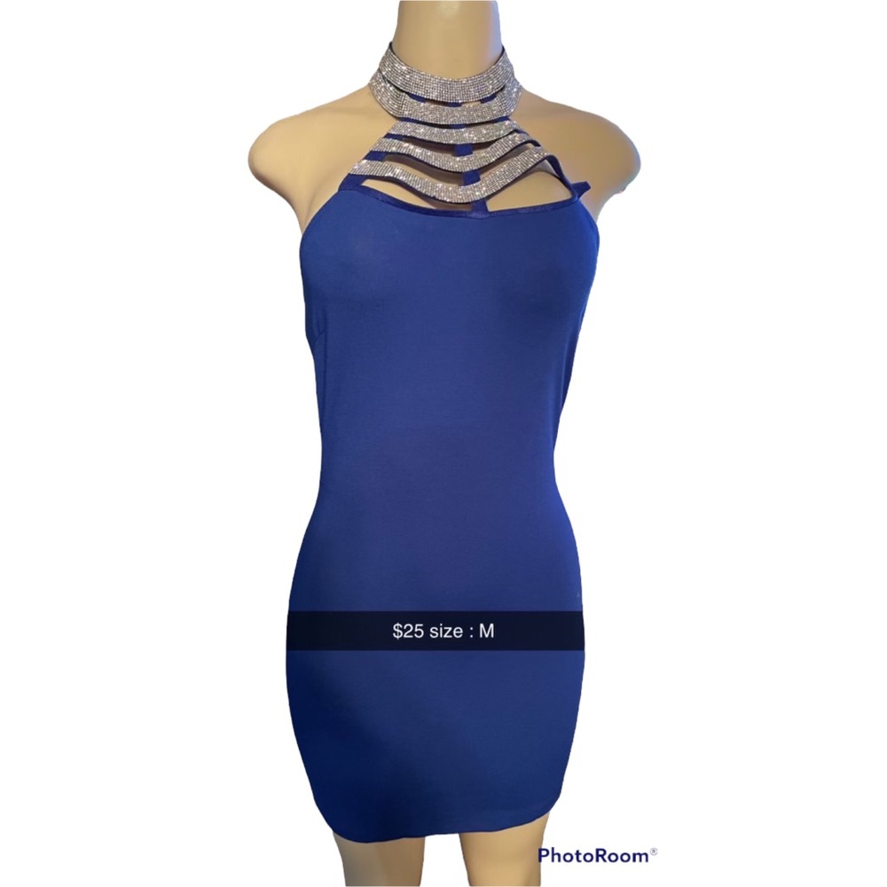 Night out backless mini dress /size: Medium